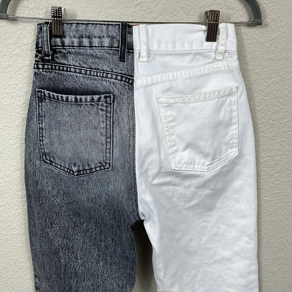 Revice True Love Checkmate Jeans Grey White Straight Button Fly Sz 26 - Picture 7 of 16